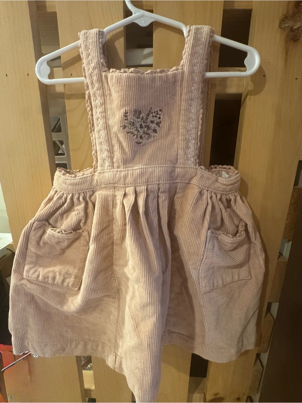 Jamie Kay Girls Pink Corduroy Mable Dress - size 2y